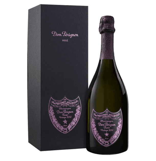 Dom Pérignon Rosé 2010 i gaveæske.